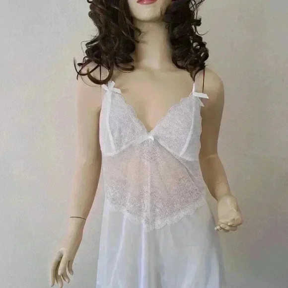 Negligee white lace and mesh - Picture 9 of 9